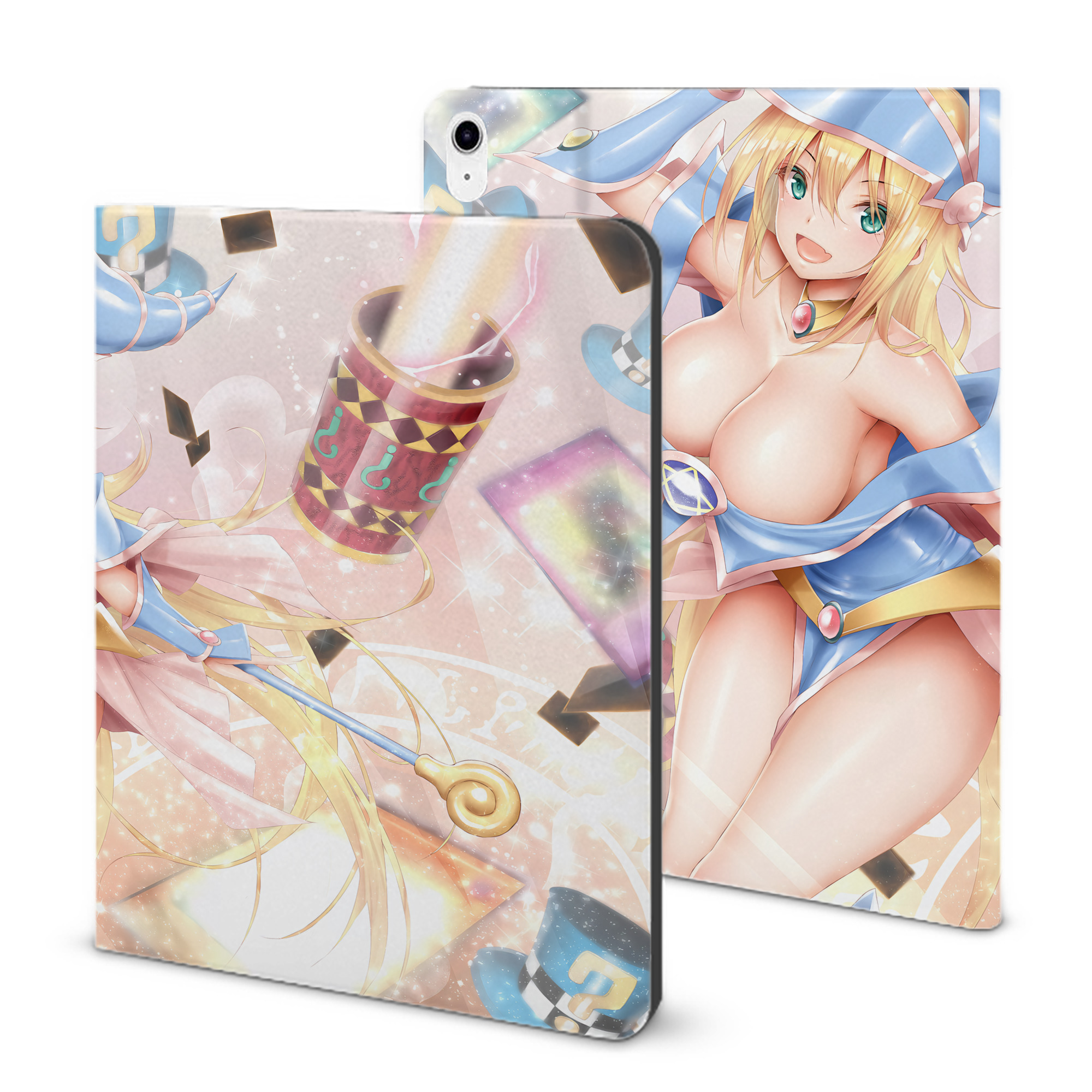 （画像用） 遊☆戯☆王 Yu-Gi-Oh! IPad ケース ブック型 PUレザー TPU 耐衝撃 軽量 薄型 ペン収納なし 全面保護 IPad 各モデル対応